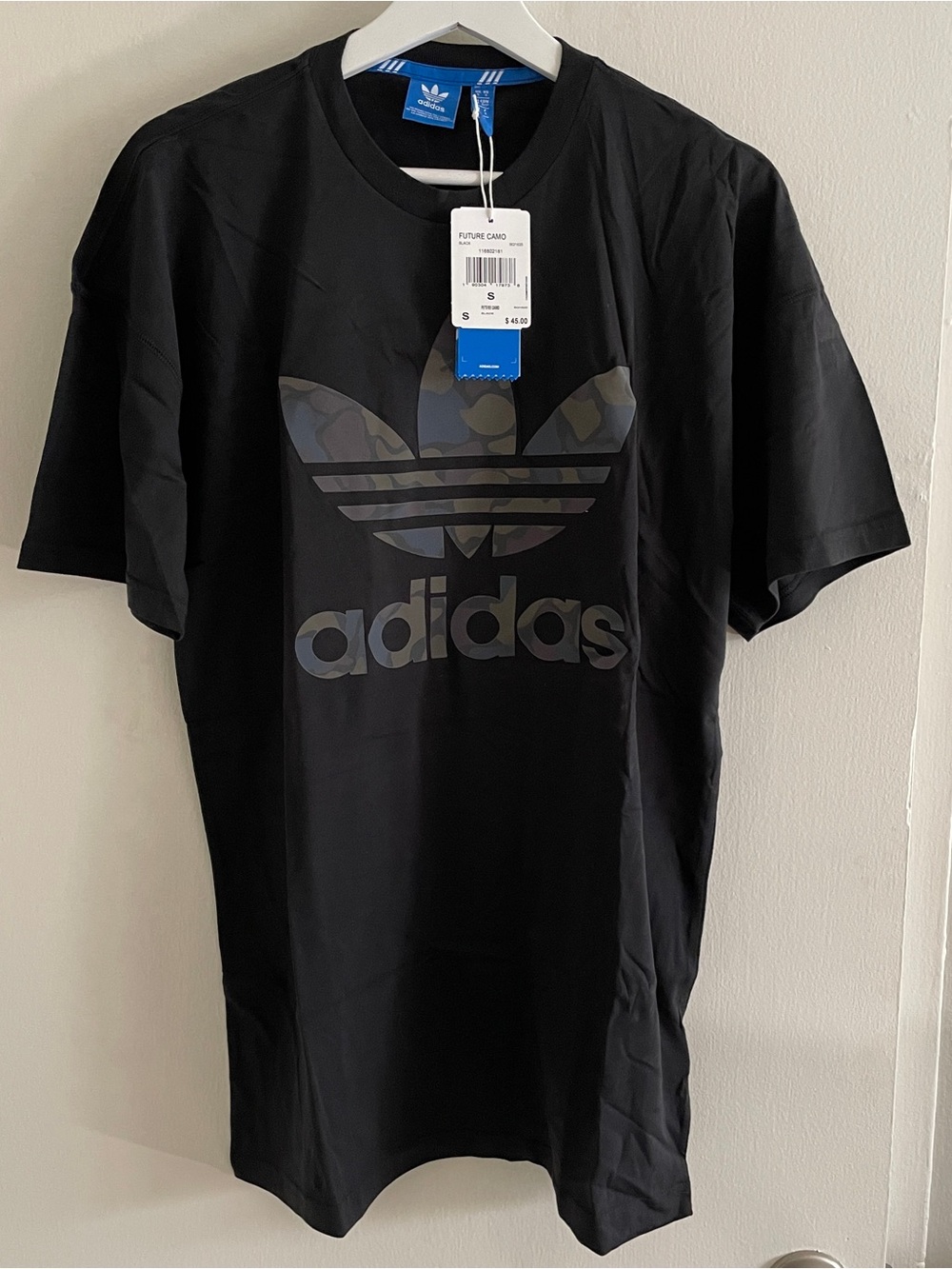 adidas Black Future Camo Short Sleeve Tee